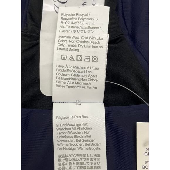 J.Crew Navy Thong Bikini Bottom Size M High Leg Re-Imagined Swim NWT - Picture 7 of 11